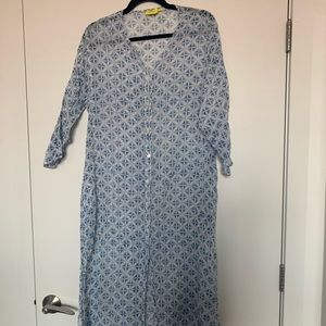 NWOT Roller Rabbit Kurta Maxi Dreas size L Large